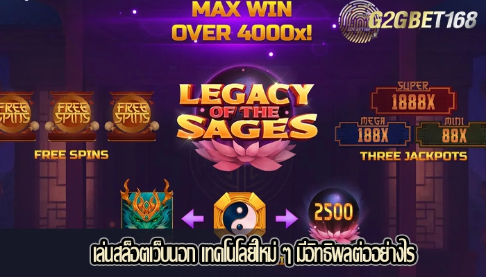 เล่นสล็อตเว็บนอก เทคโนโลยีใหม่ ๆ มีอิทธิพลต่ออย่างไร