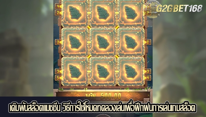 เดิมพันสล็อตแมชชีน วิธีการใช้โหมดทดลองเล่นเพื่อฝึกฝนการเล่นเกมสล็อต