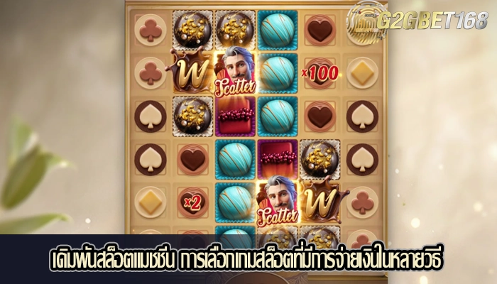 เดิมพันสล็อตแมชชีน การเลือกเกมสล็อตที่มีการจ่ายเงินในหลายวิธี